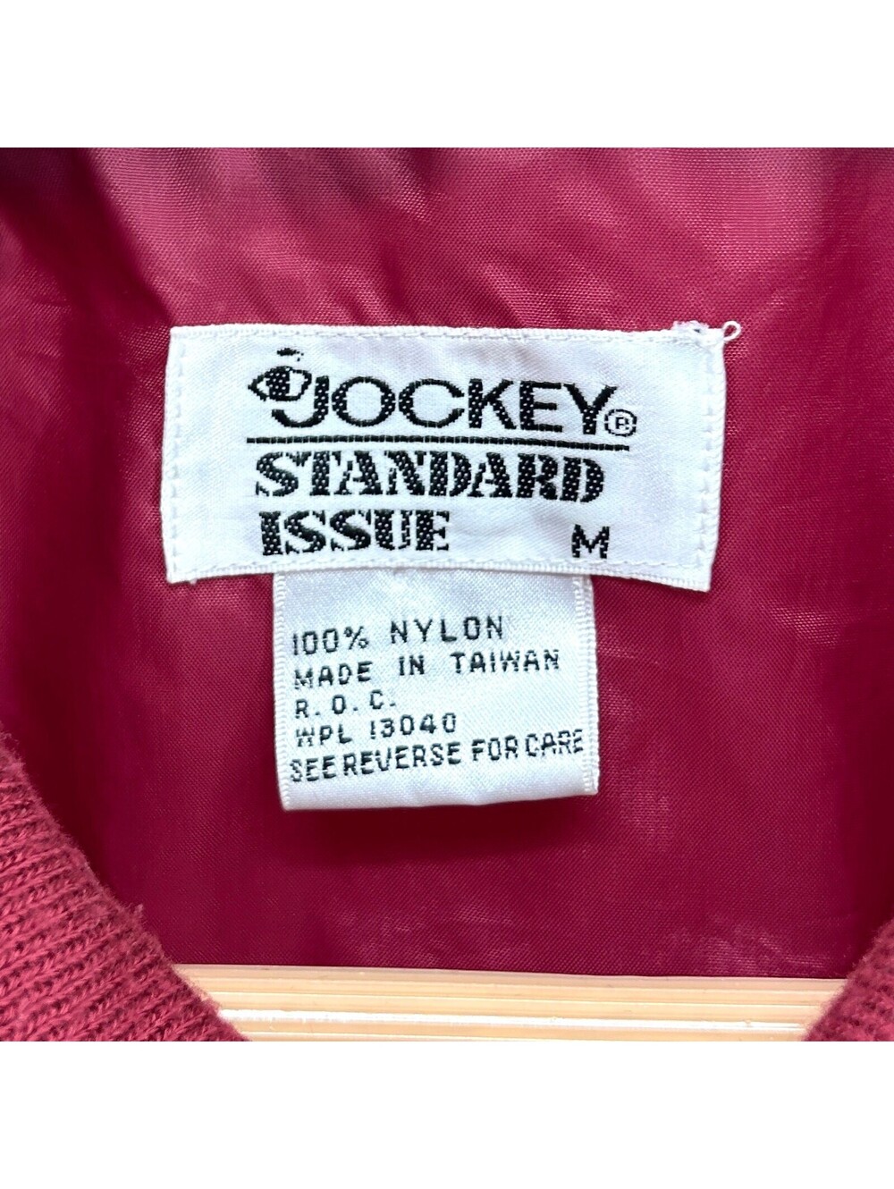 Vintage 80s Jockey Burgundy Bomber Jacket - Picture 7 of 8